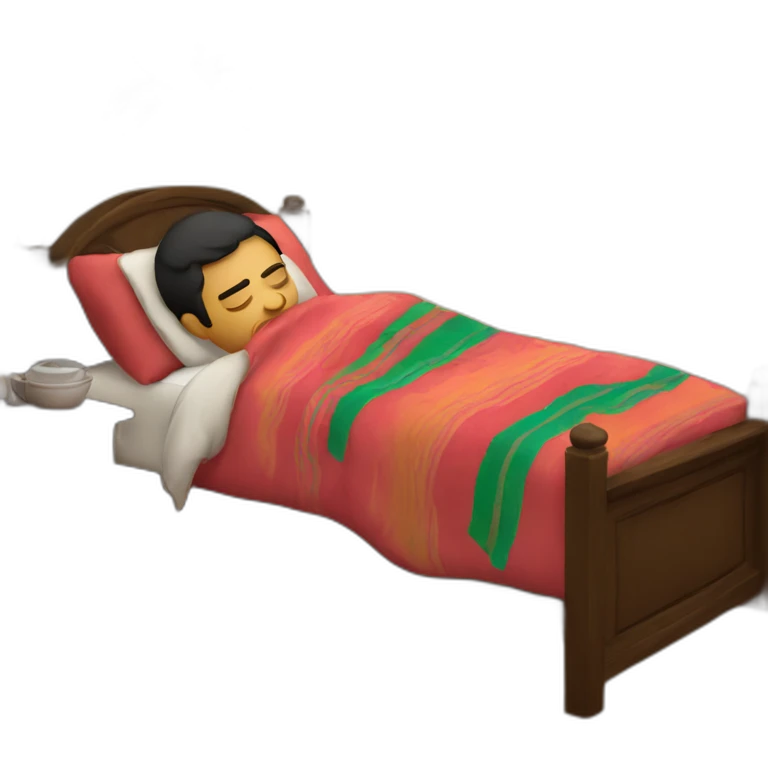Mexican sleeping in a hanac emoji