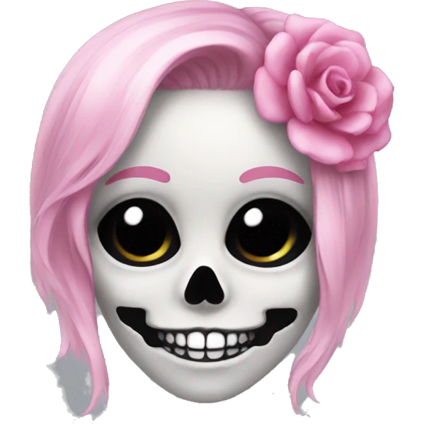 girly skull emoji