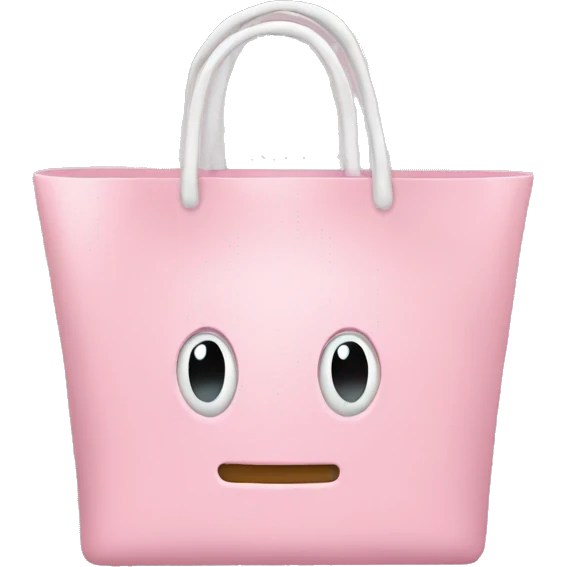 Light pink shopping  emoji