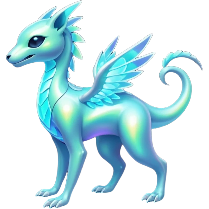 Futuristic Ethereal Modern Fakémon-creature-hybrid Full Body emoji