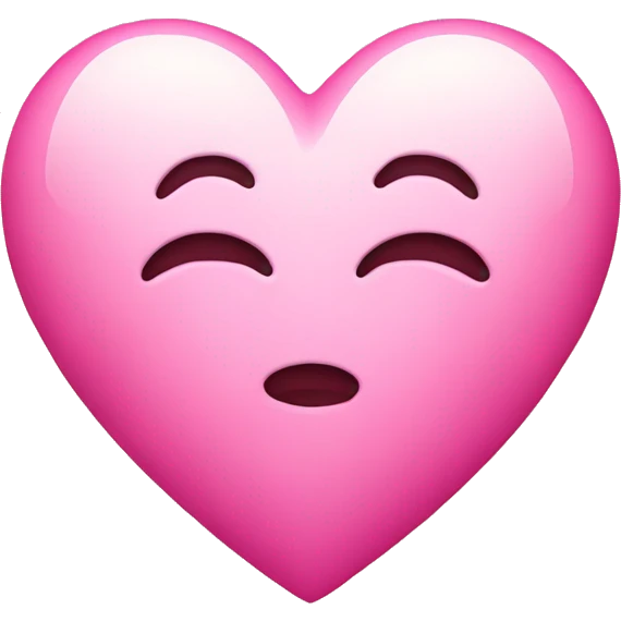 Pink Heart with top emoji