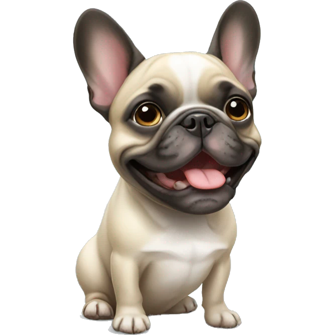 French bulldog emoji