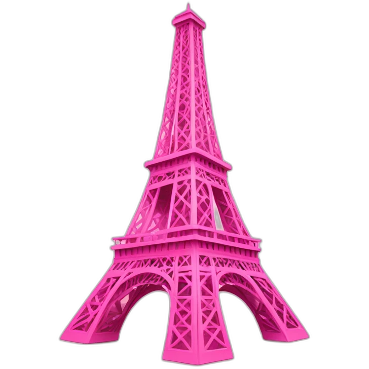 pink Eiffel tower emoji