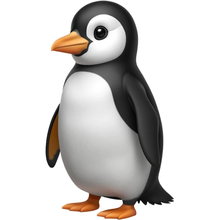 Gloria the penguin from Happy Feet, standing proudly emoji