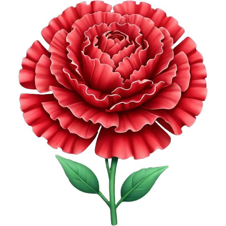 Red carnation emoji
