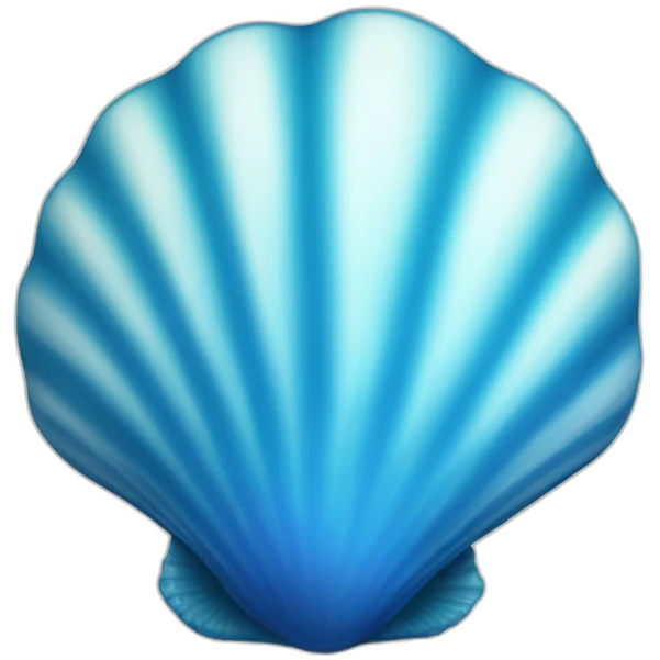 blue sea shell emoji