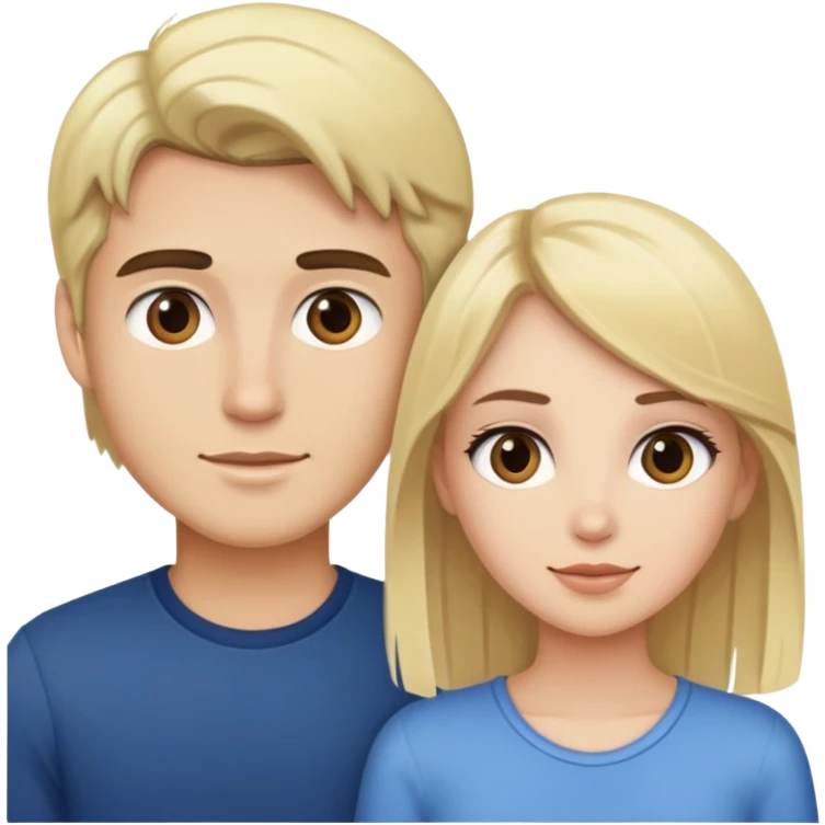 Sex between blonde girl and brunette man  emoji