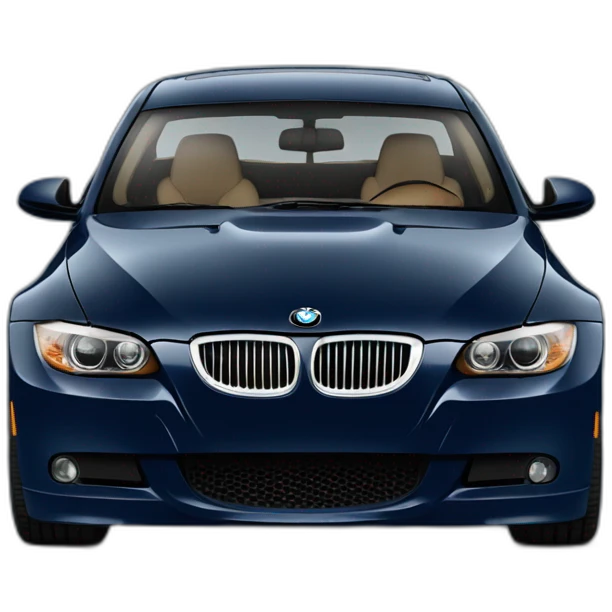navy blue BMW E90 3 series emoji