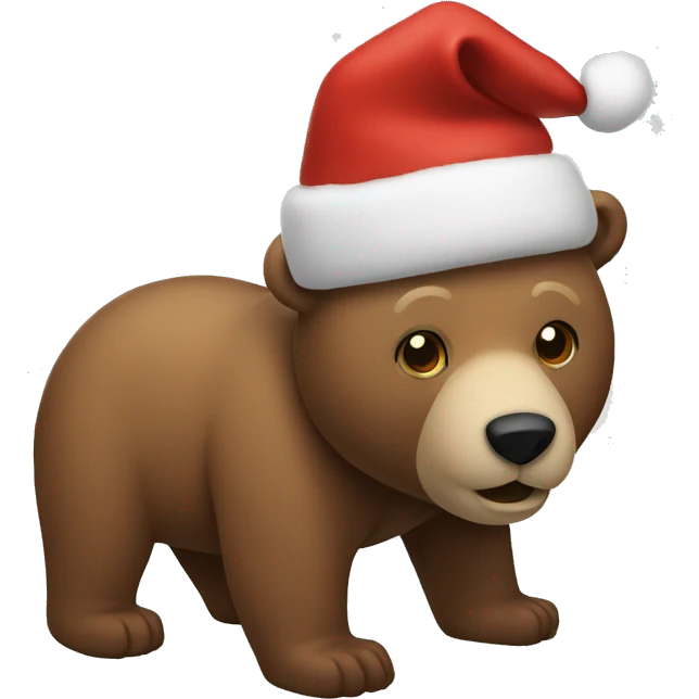 Christmas bear emoji