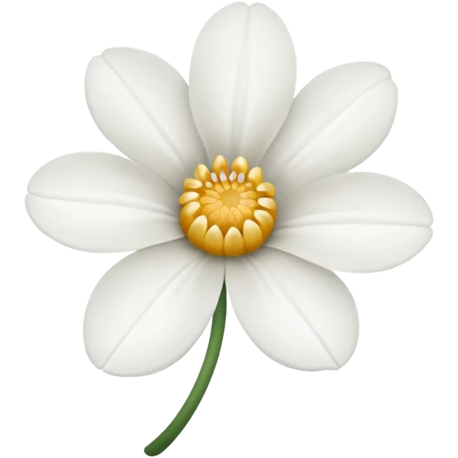 Flor blanca de sentido pésame emoji