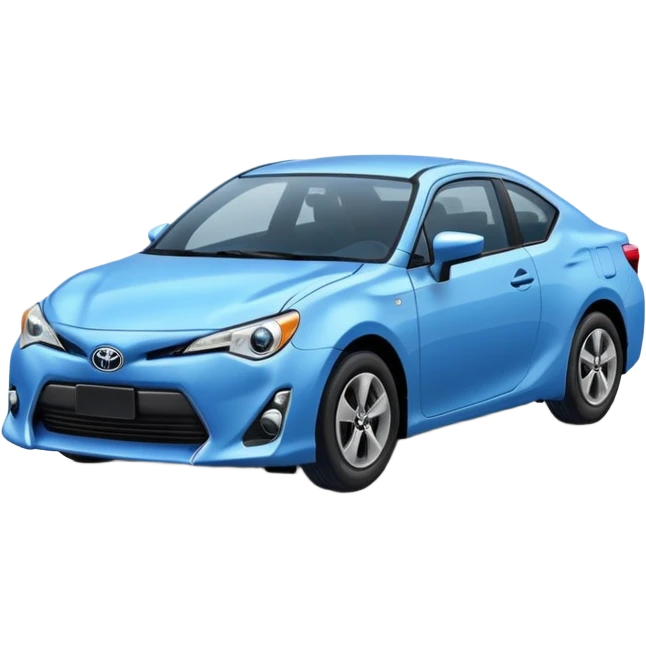 Drive safe in a blue Toyota  emoji