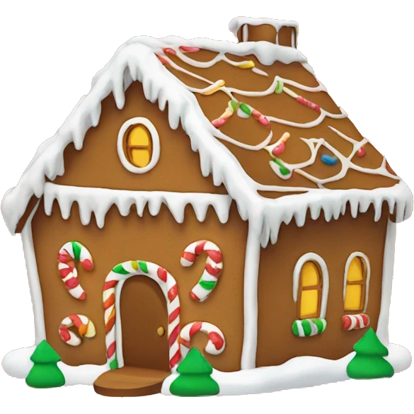 gingerbread house emoji