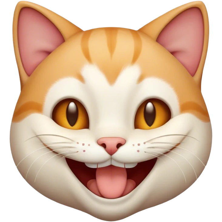 He laughed cat emoji