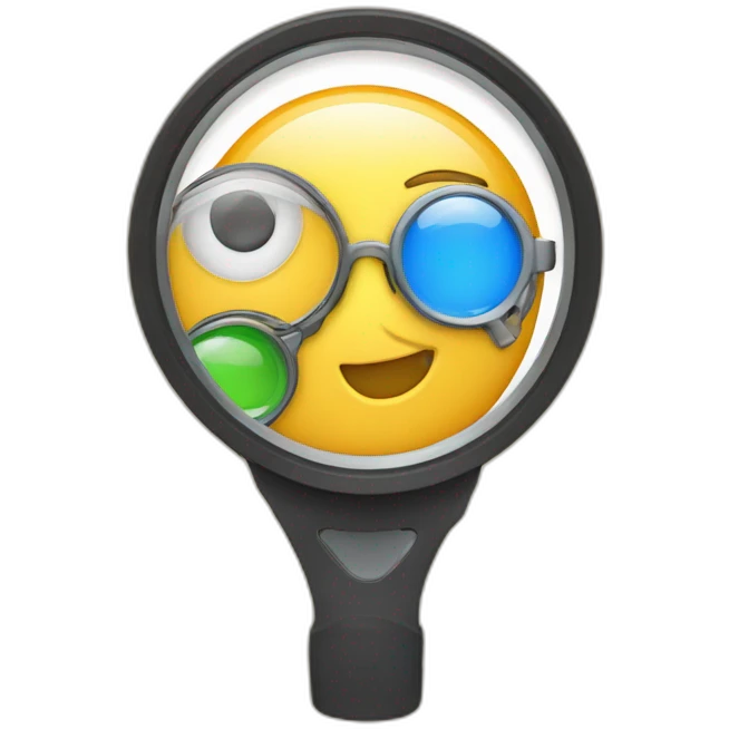 Un loupe avec sa famille emoji