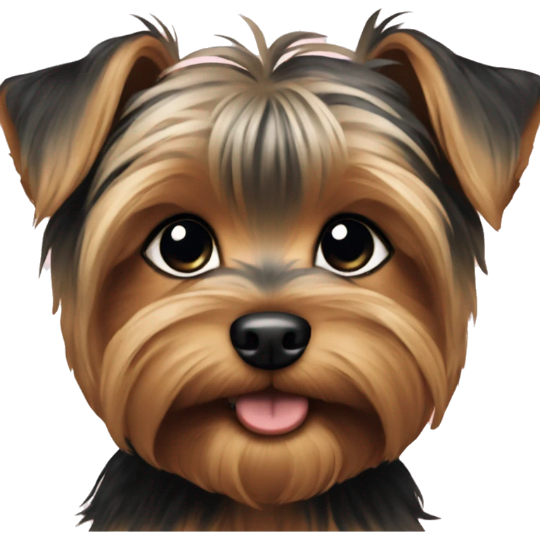Yorkie puppy emoji