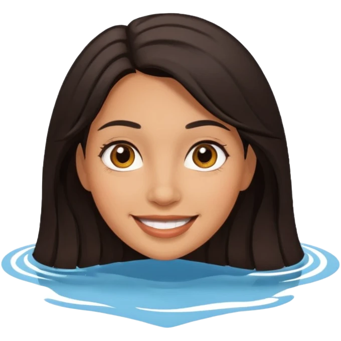 floating head of latino woman emoji