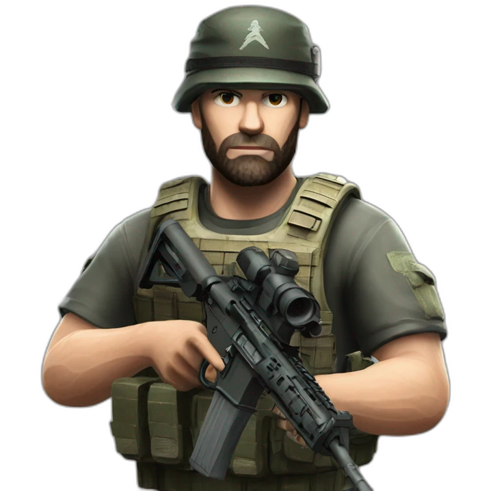 Captain price holding a m4a1 emoji
