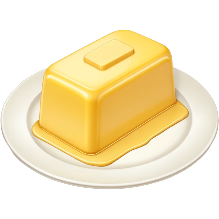 Big Butter on the white plate  emoji