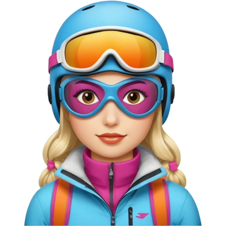 Ski chica morema emoji