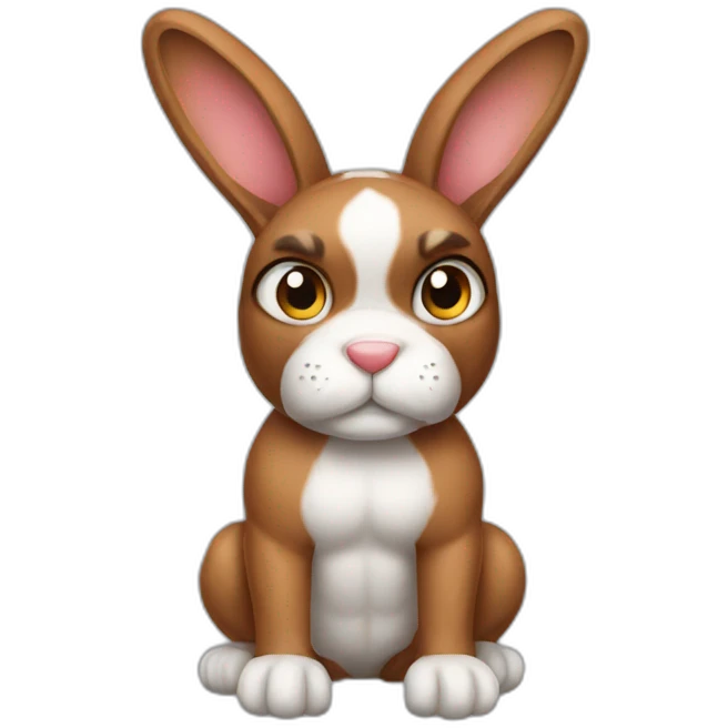 Bunny boxer emoji