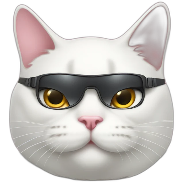 Fat-White-cat-with-pink-cheeks-and-ak47 emoji