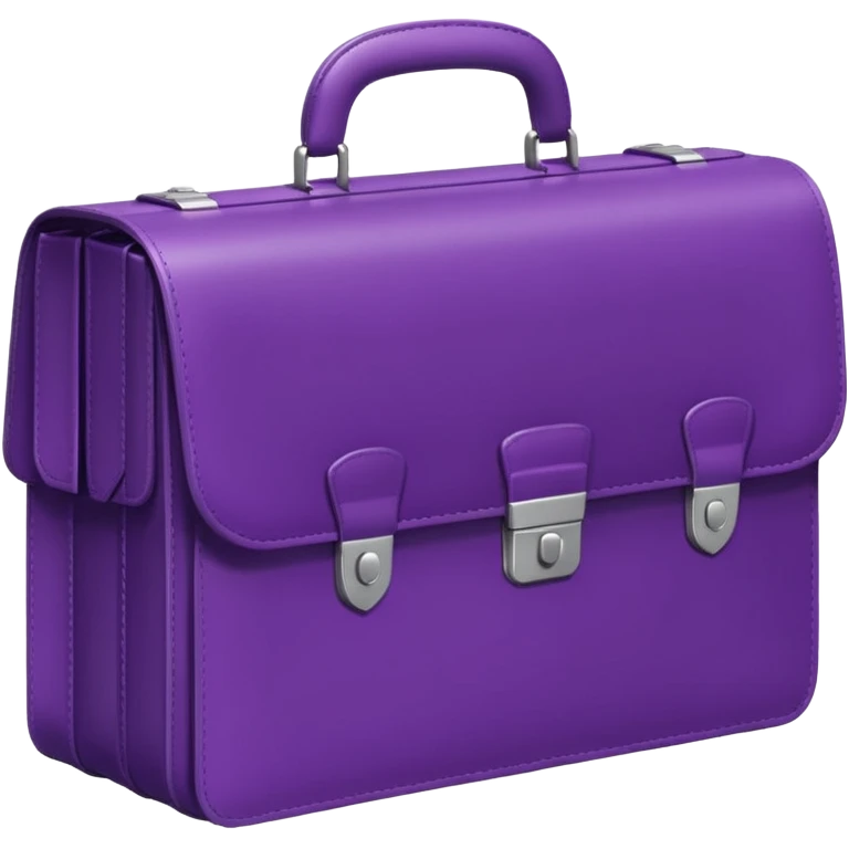 Minimal two-tone purple icon: two hands exchanging a briefcase. Geometric, transparent background. emoji