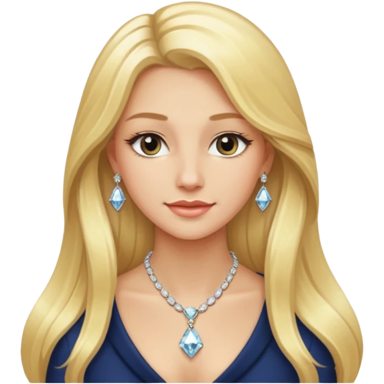 BLONDE AND LONG HAIR RICH GIRL emoji
