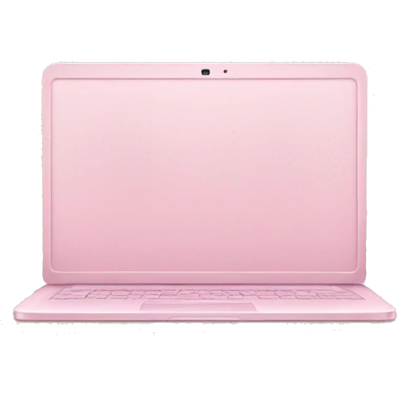 pastel pink laptop emoji