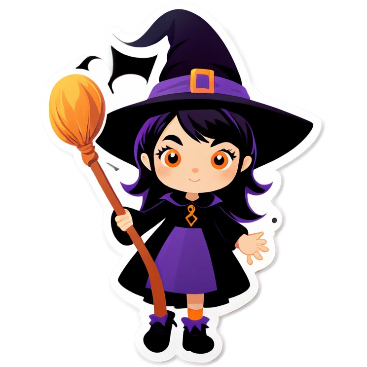 A witch girl emoji