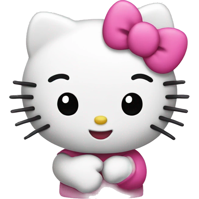 Hello kitty with E initial emoji