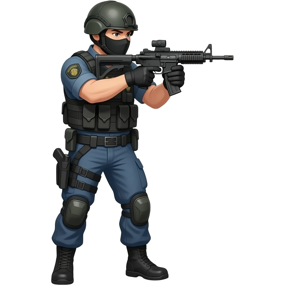 make me a swat officer shooting emoji