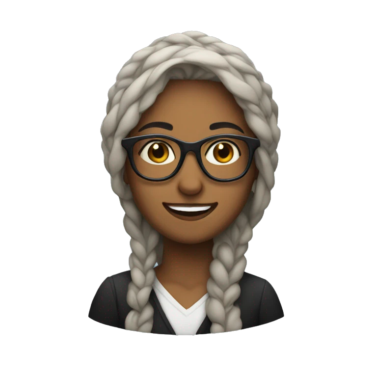 Rabia with glasses emoji
