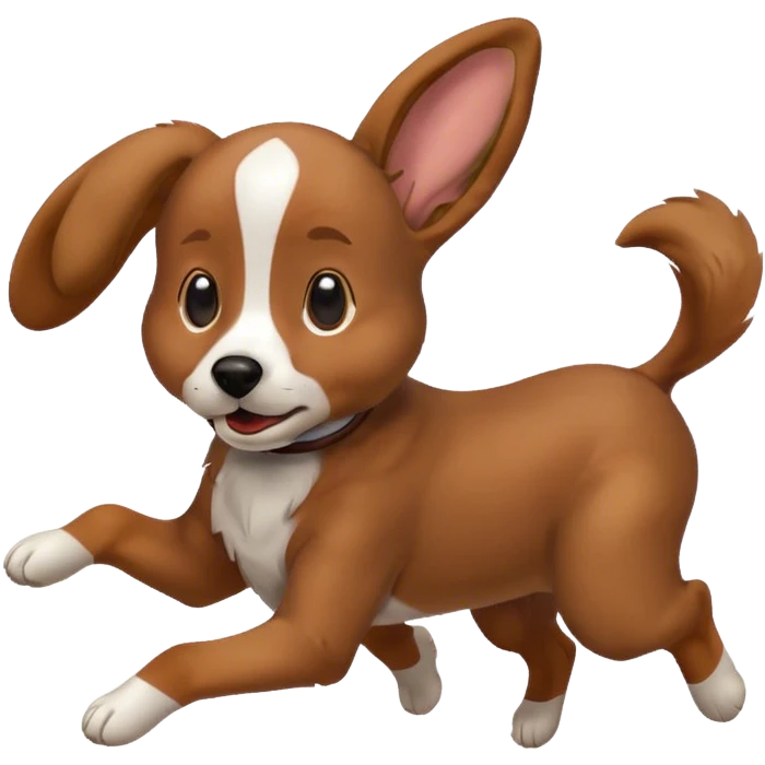 Flying dog emoji