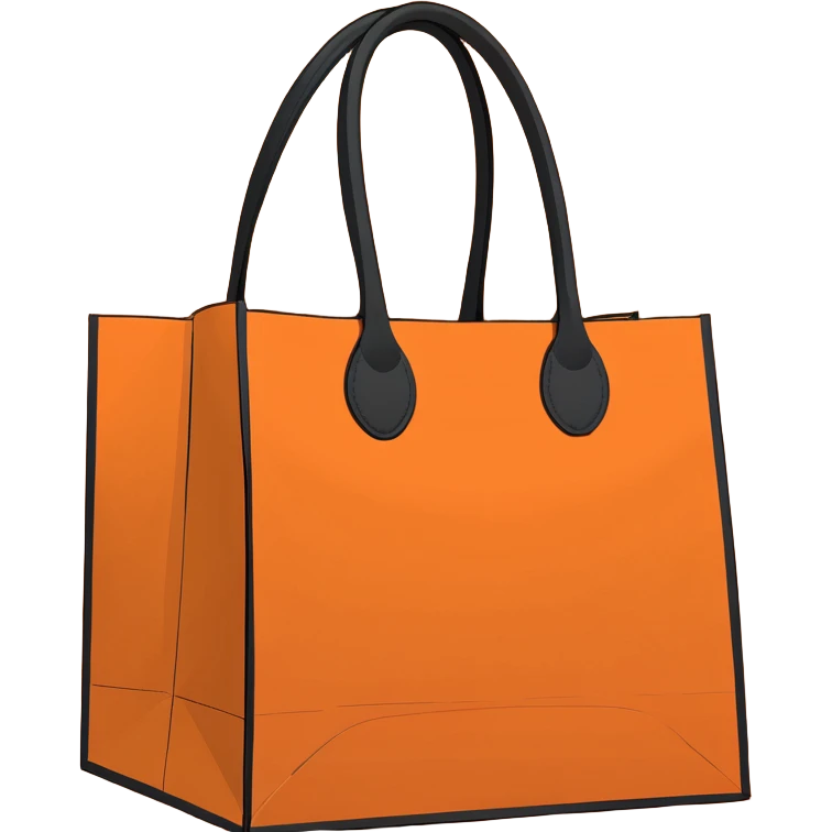 Ulta shopping bag that is orange no frog emoji