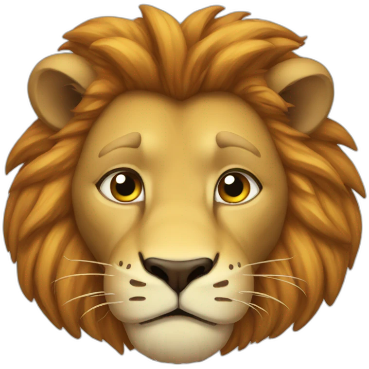 stupid lion emoji