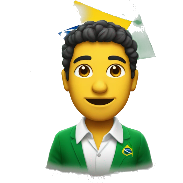 Lover Brazil flag man emoji