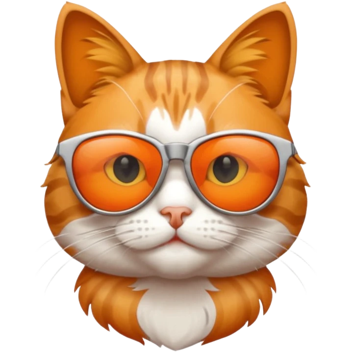 Cat wearing sunglasses emoji