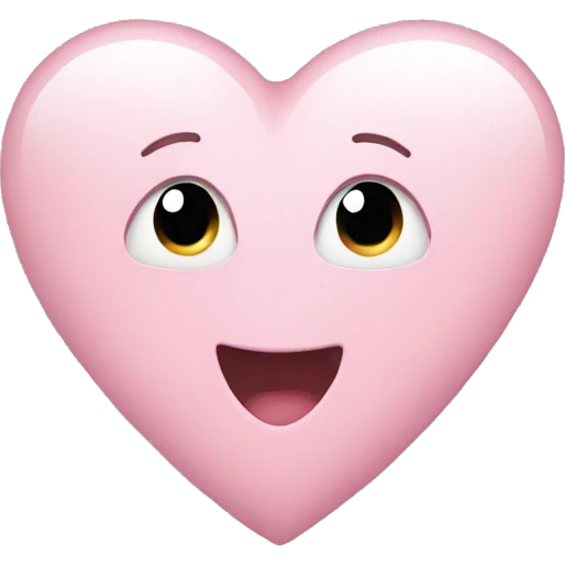 Light pink heart emoji
