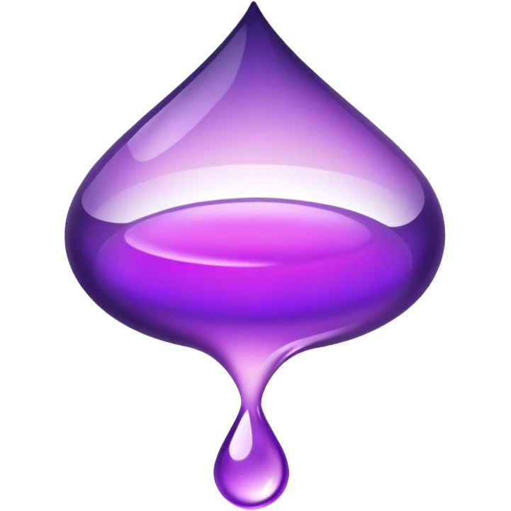 a purple drop emoji