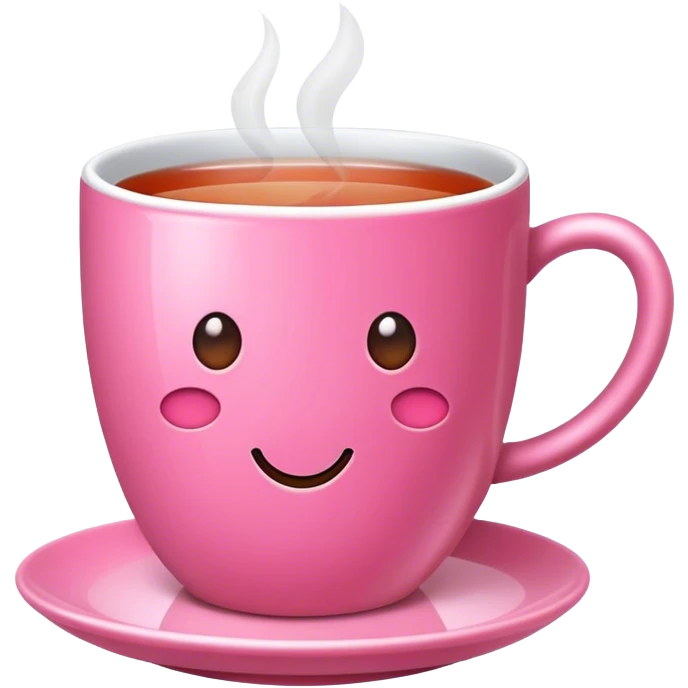 Pink tea emoji