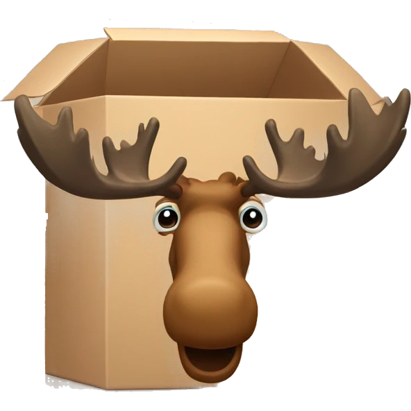 moose head in box emoji