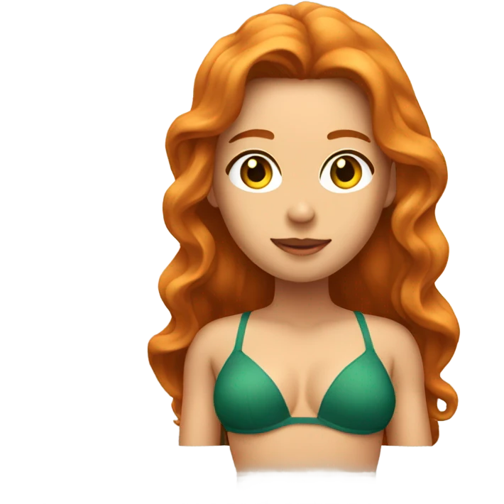 Angela big bikini ginger hair emoji