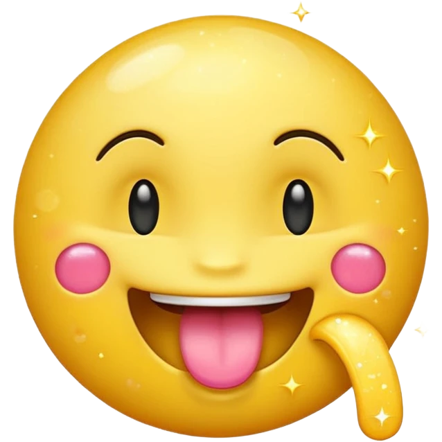 hungry emoji with sparkles emoji
