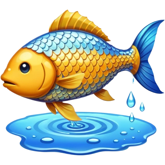 Fish on land emoji