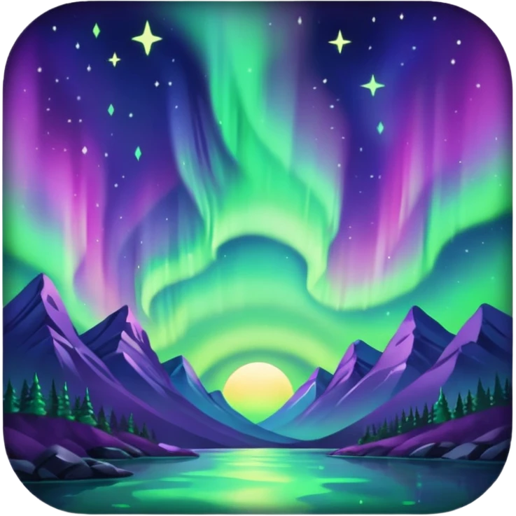 only northern light emoji