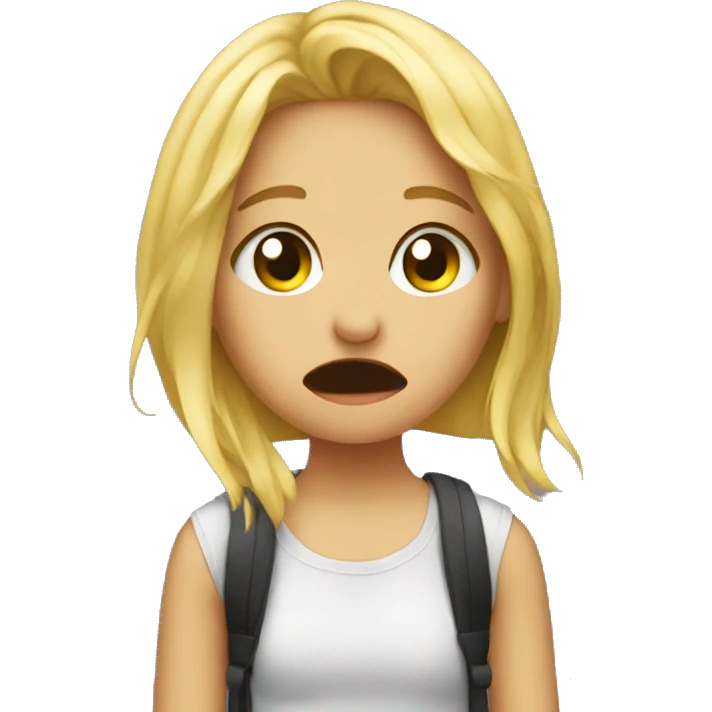 girl cries when she goes to a concert emoji