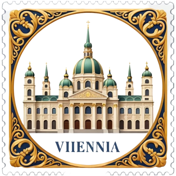 Briefmarke Wien  emoji