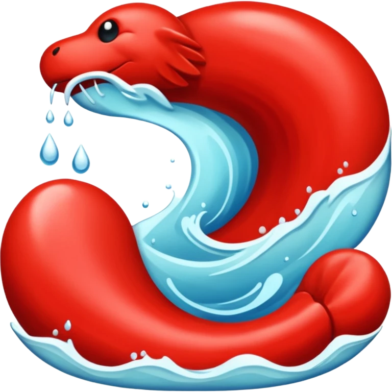 river flowing, river water red emoji