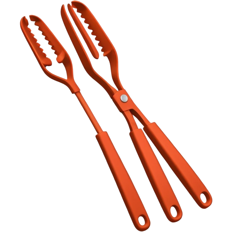 Black Silicon Kitchen tongs emoji