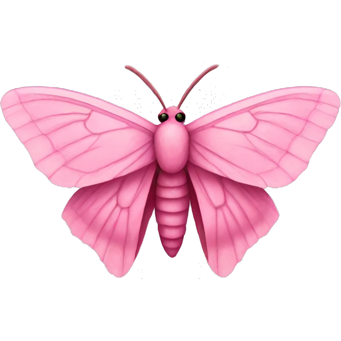 Pink moth emoji